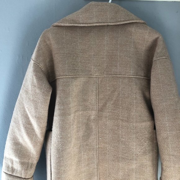 Mishow Wool Coat Knee Length Button Front Small - Picture 11 of 16